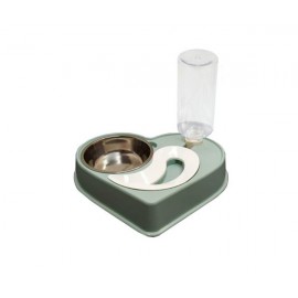 Кормушка 2в1 миска с автоматической поилкой для собак и кошек dog cat bowl