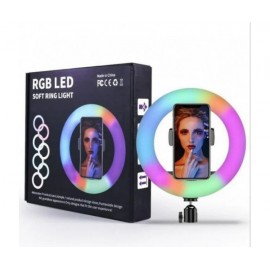 Кольцевая светодиодная лампа цветная (мультиколор) RGB MJ30 30 см(30)