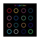 Кольцевая светодиодная лампа цветная RGB MJ33 33 см(30)