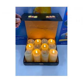 Свеча светодиодная plastic swinging candle led 12 шт. цвет 10 см