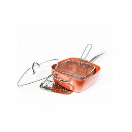 Сковородка с фритюрницей Copper Pan(6)