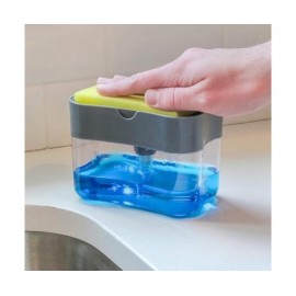 Органайзер для мочалок с мыльницей и дозатором Soap Pump Sponge Caddy(100)