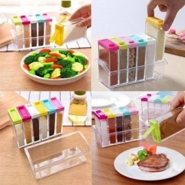 Набор контейнеров для специй Seasoning Six Piece Set на подставке(60)