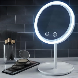 Зеркало для макияжа led fan mirror