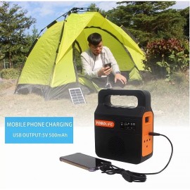 Фонарь Yobolife LM-3609 Bluetooth с колонкой + FM радио + 3шт лампы + solar led