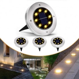 Садовый уличный светодиодный фонарь-подсветка на солнечной батарее Solar Disk Lights