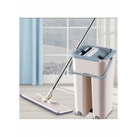  Швабра - лентяйка с ведром и автоматическим отжимом 2 в 1 Hand Free Cleaning Mop