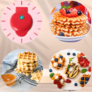 Стильная и портативная, электрическая мини - вафельница Waffle Maker с антипригарным покрытием