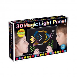 Оптична мозаїка з підсвічуванням 3D Magic Light Panel 888 набір з 180 різнокольорових фішок та планшета+Трафарети(40)