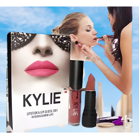 Набор помада + блеск Kylie Lipstick Lip Gloss 2 in 1