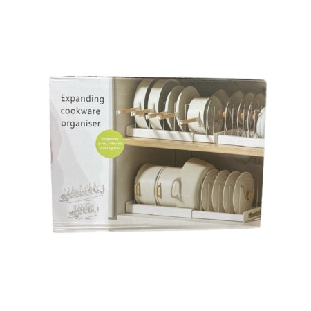 Сушилка для посуды, крышек, протвиней выпечки expanding cookware organiser (32)