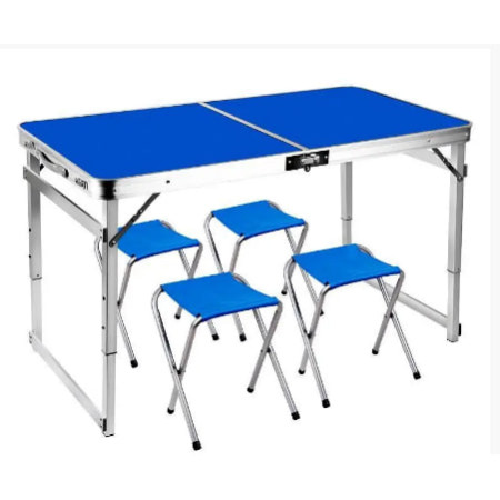 Стол для пикника усиленный с 4 стульями Folding Table