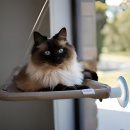 Лежанка для кошек окно window mounted cat bed(24)