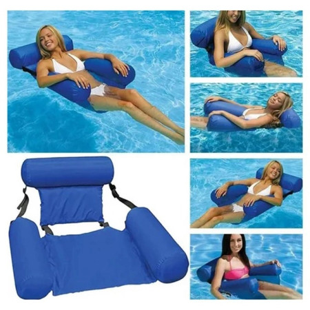 Надувной складной Плавающий стул Swimming Pool Float Chair 