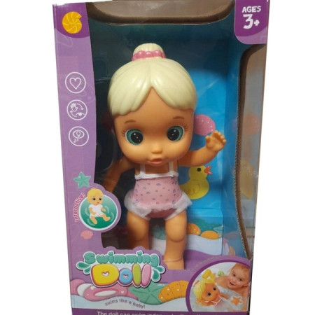 Интерактивная плавающая кукла для ванной Swimming Doll