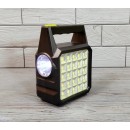 Многофункциональный LED фонарь GD-101 с солнечной панелью, 3 лампочки, powerbank