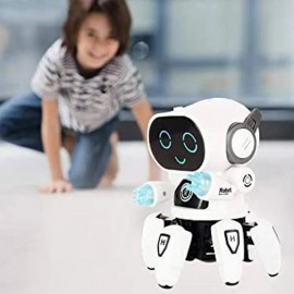 Интерактивная игрушка танцующий светящийся робот Robot Bot Pioneer