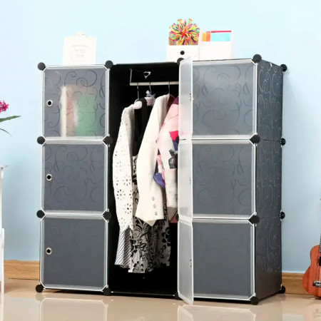 Пластиковый складной шкаф Storage Cube Cabinet MP-39-61 110*37*110см(4)